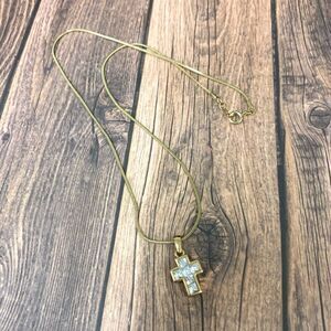 Roman Crystal Cross Necklace
